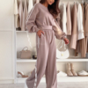 Compleu bumbac cu sireturi albe IT7102 (17)