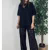 Set tricou simplu si pantaloni din dantela IT7112 (1)
